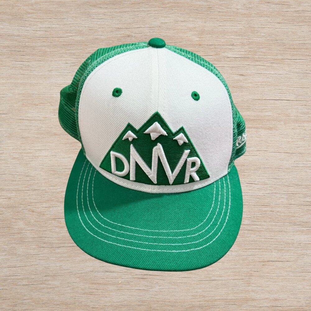 NEW Denver Colorado Trucker Hat Green/White Unisex Aksels Streetwear Skater